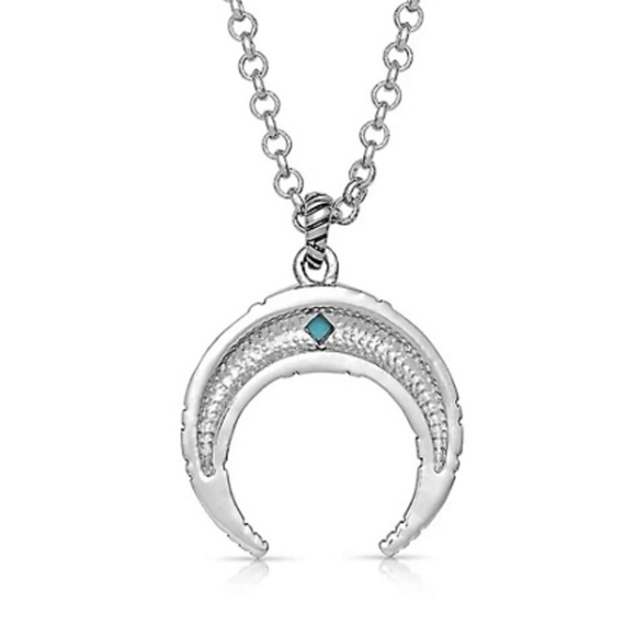 Montana Silversmiths Women’s Eye In The Sky Crescent Necklace NEW! - Picture 6 of 11